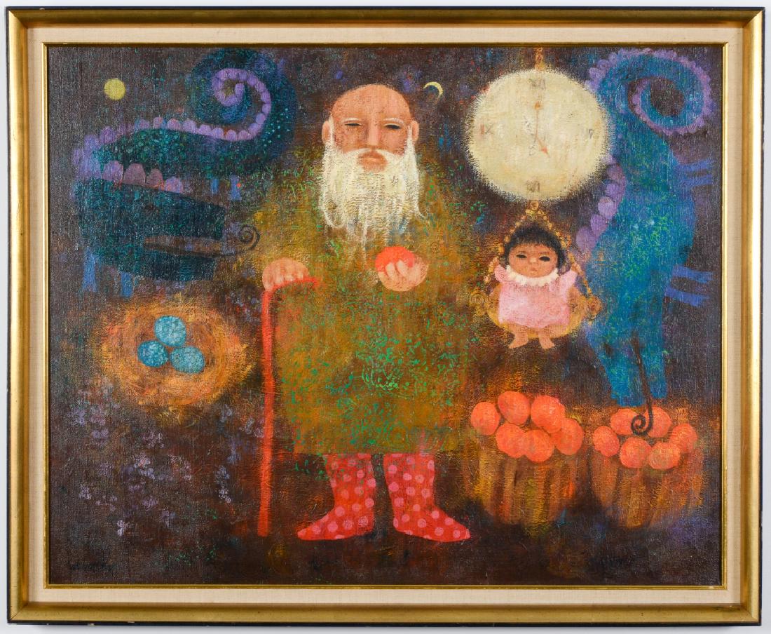 Carol Jablonsky Friendly Dragons Casein Painting (1 of 7)