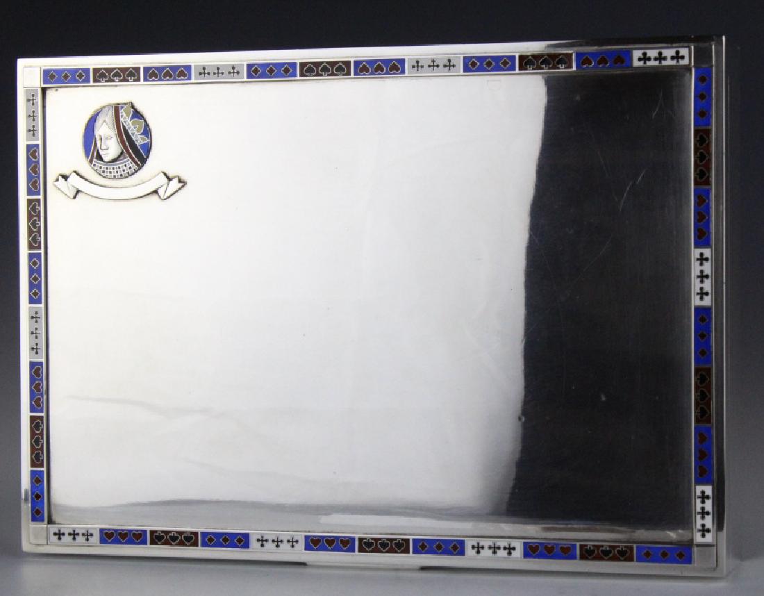 J. Tostrup Oslo Norway Sterling Silver Enamel BOX (1 of 6)