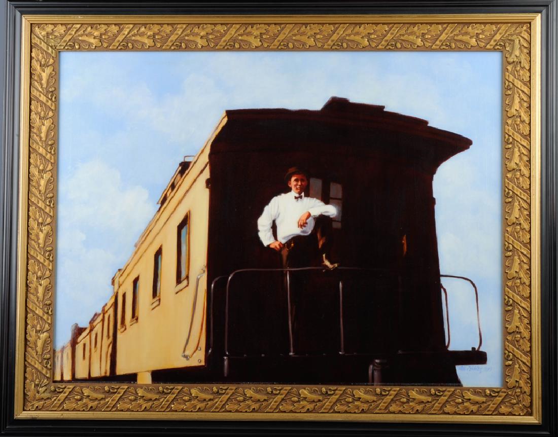 Polly Podolsky Locomotive Train Painting LISTED (1 of 6)