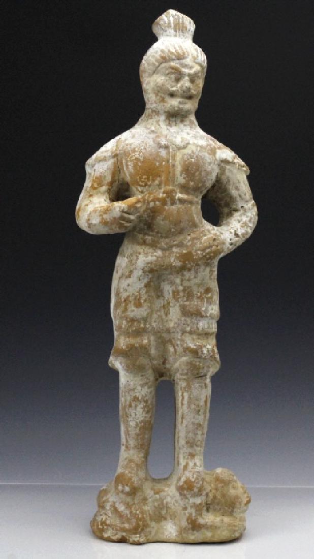 Chinese Tang Dynasty Terracotta Warrior Figure 22" (1 of 9)