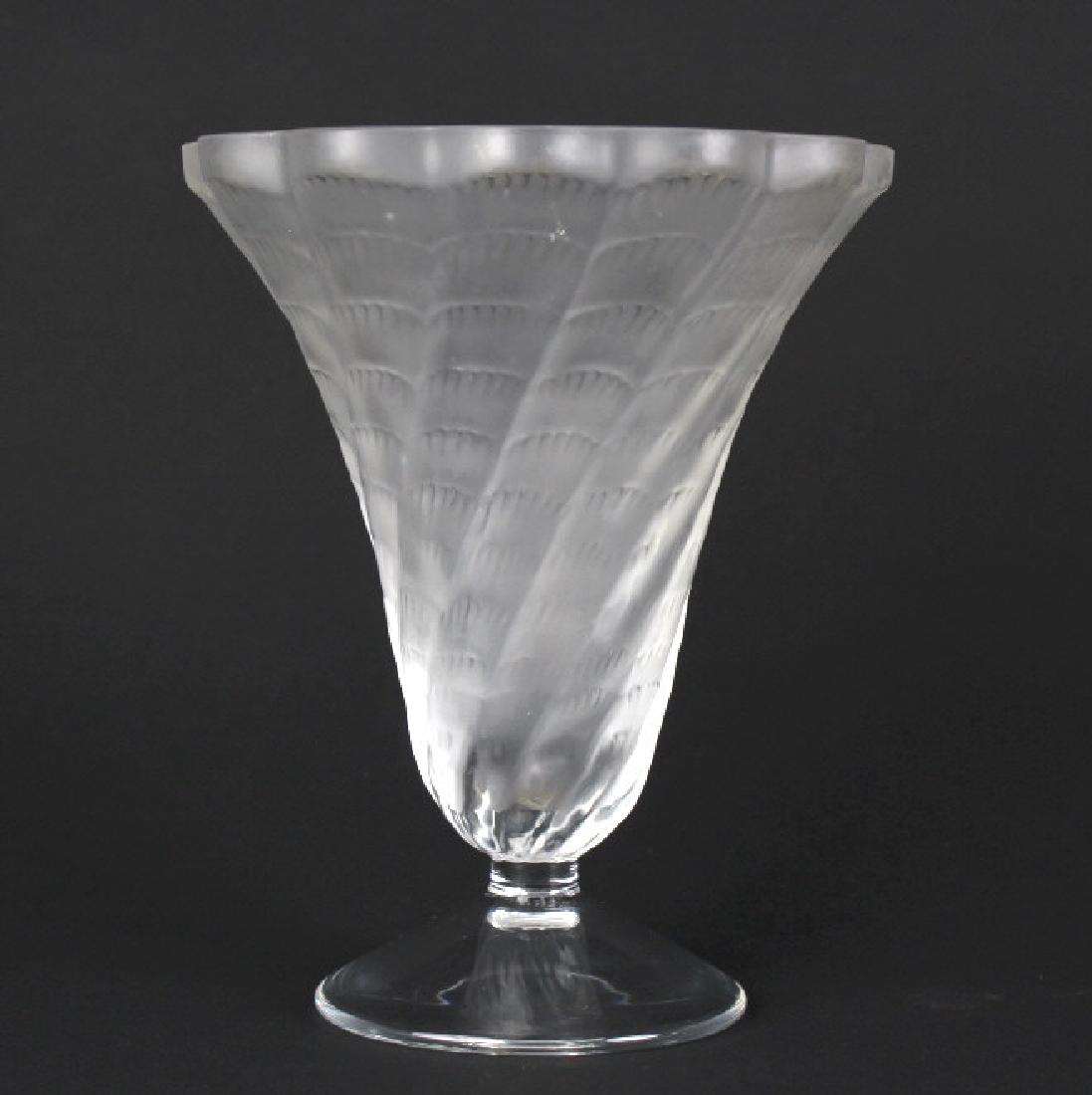 Lalique France Art Glass Crystal Spiral LUCIE Vase (1 of 7)