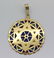 18K Gold Plique-Ã -jour Star of David Pendant 8.2gr