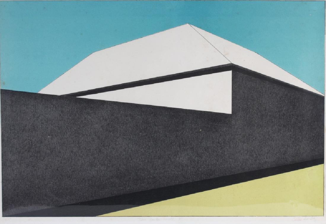 Pencil Signed Emilio Sanchez Garden Wall L/E Litho (1 of 5)