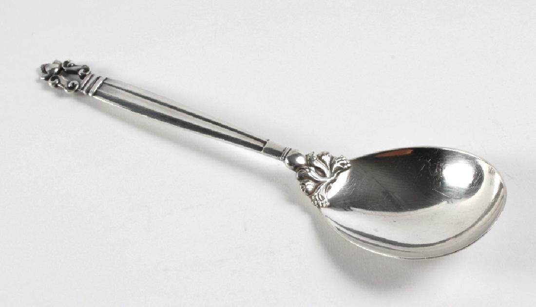 Georg Jensen Sterling Silver Acorn Serving Spoon (1 of 7)