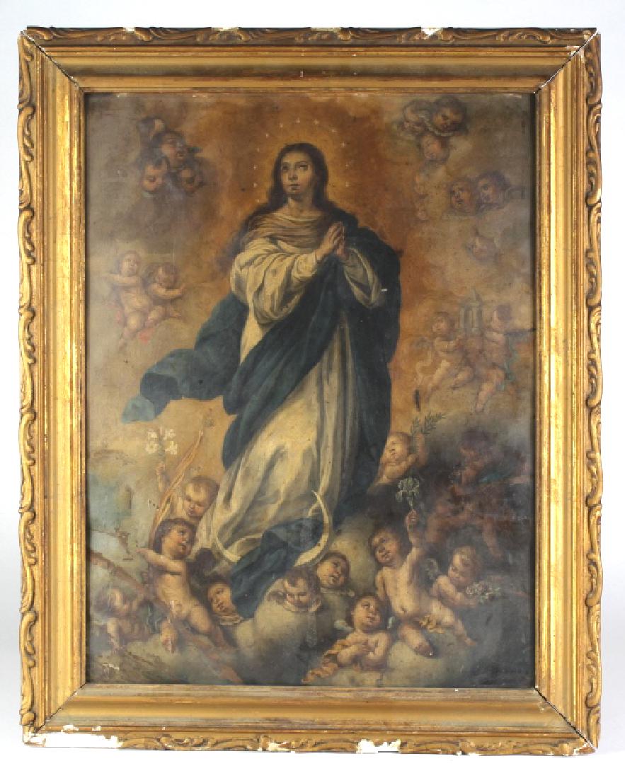 Spanish Colonial Immaculate Conception Painting (1 of 6)