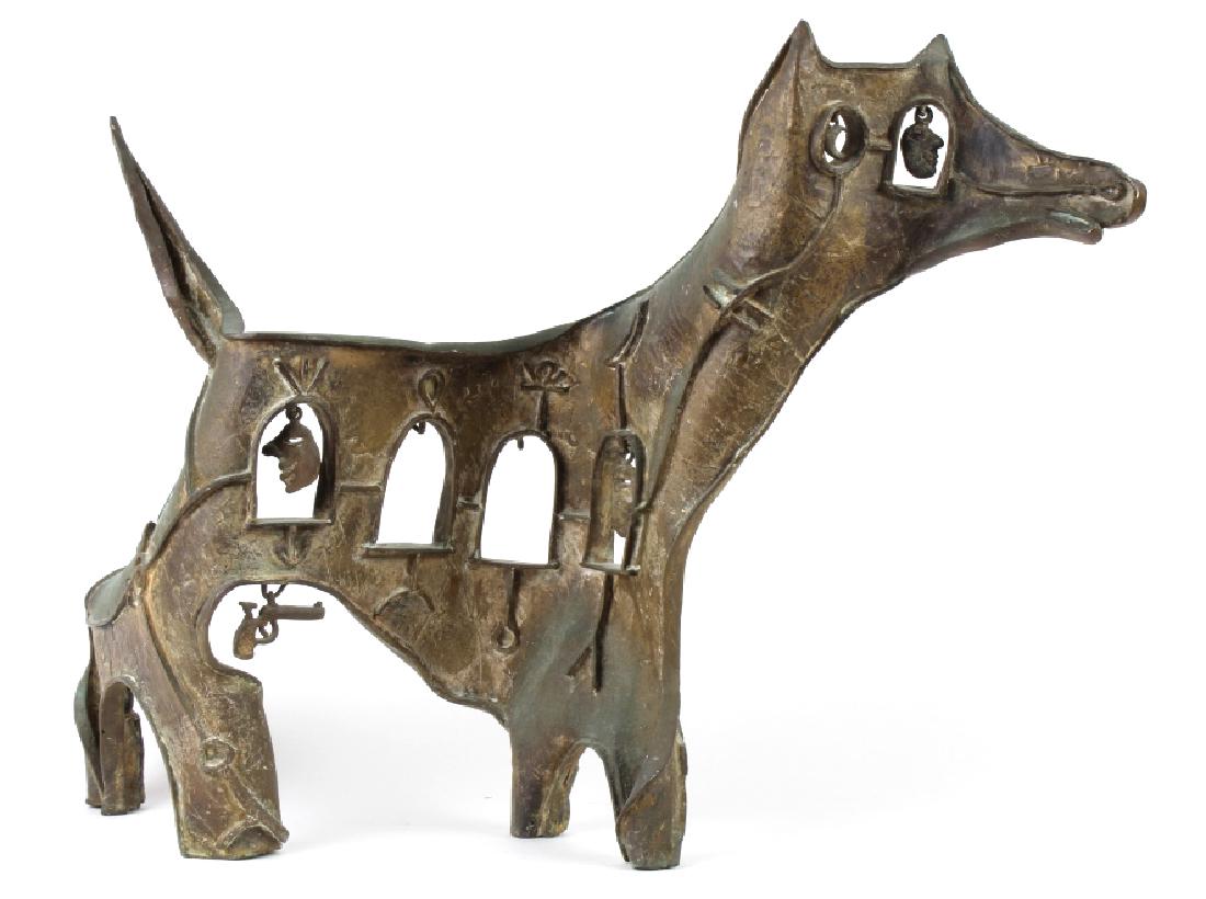 Daniel Harris ZEV Abstract Bronze Dog Sculpture (1 of 7)