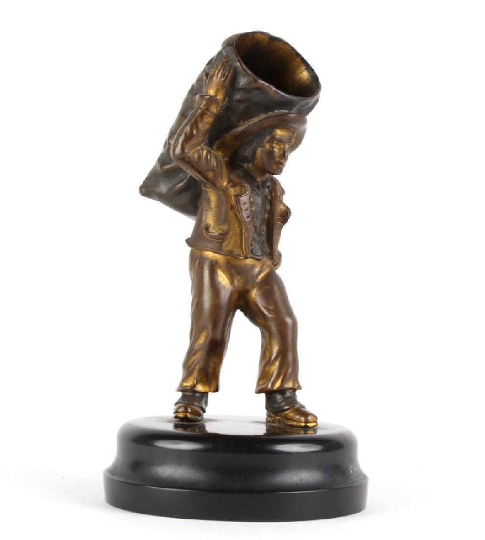 Gilt Bronze Figural Match Toothpick Match Holder (1 of 7)