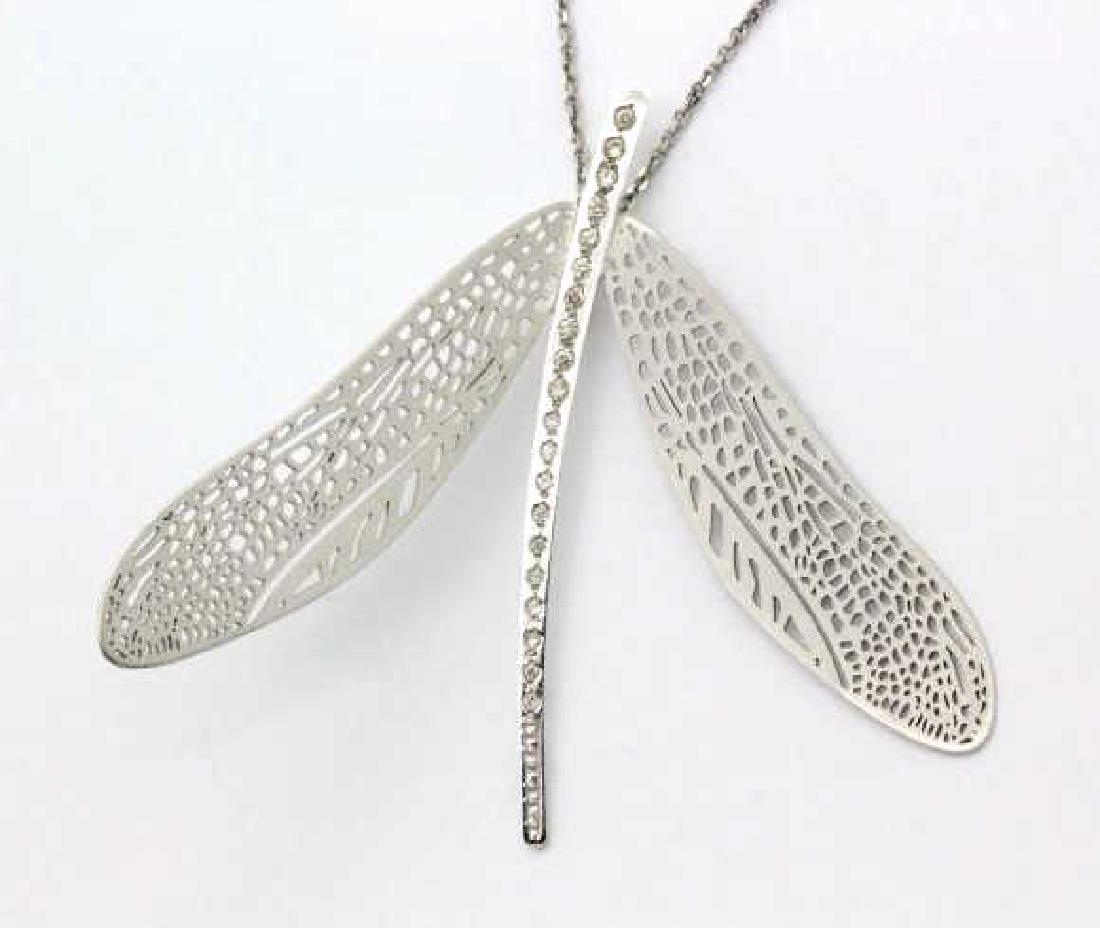 H. Stern 18k White Gold Diamond Dragonfly Pendant (1 of 10)