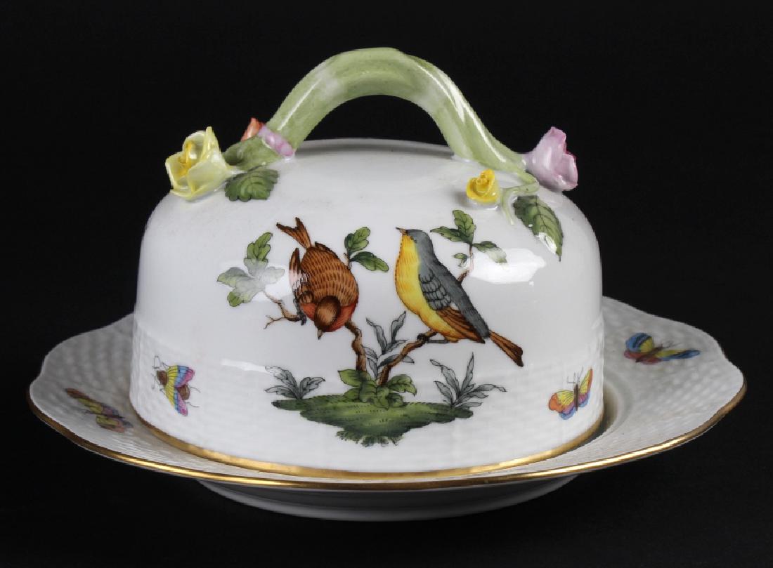 Herend Rothschild Porcelain Covered Cheese Dish (1 of 7)