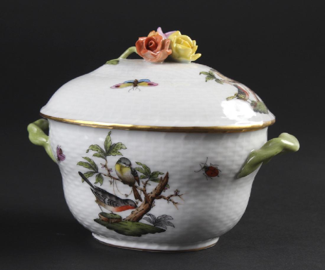 Herend Rothschild Porcelain Bon Bon Dish w Lid (1 of 6)