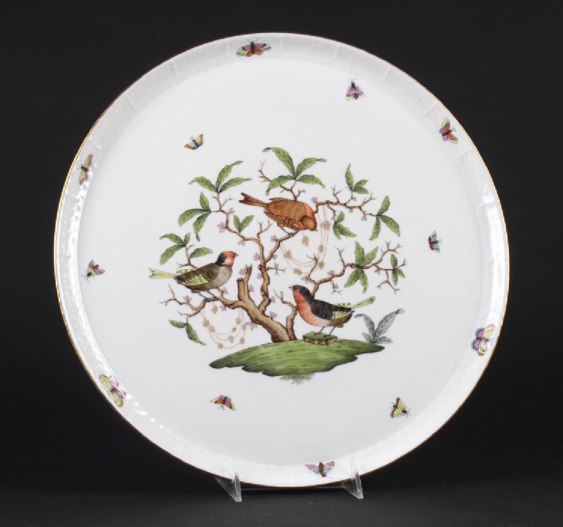 Herend Rothschild Porcelain 14" Round Serving Tray (1 of 7)