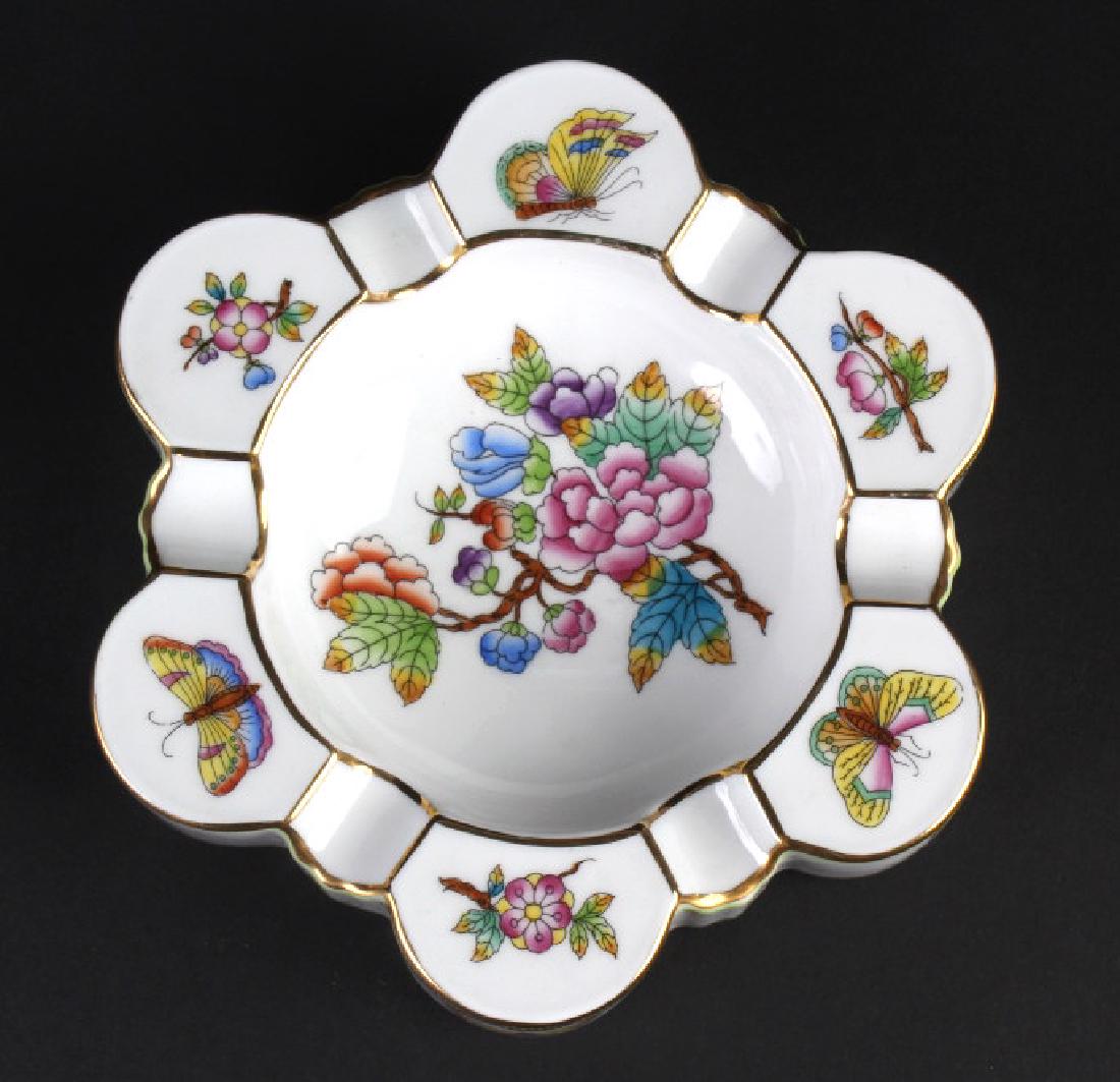 Herend Queen Victoria Porcelain 6" Ashtray Dish (1 of 7)