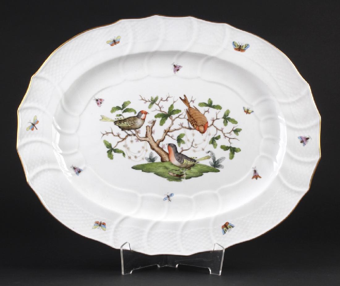 Herend Rothschild Porcelain Oval Serving Platter (1 of 4)