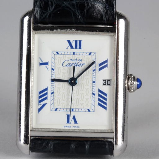 Must De Cartier Sterling Silver Tank Watch 2414 Apr 25 2018 Hill Auction Gallery In Fl
