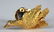 Tiffany & Co 18k GOLD Diamond Duck Bird Cufflinks - 3