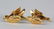 Tiffany & Co 18k GOLD Diamond Duck Bird Cufflinks - 4