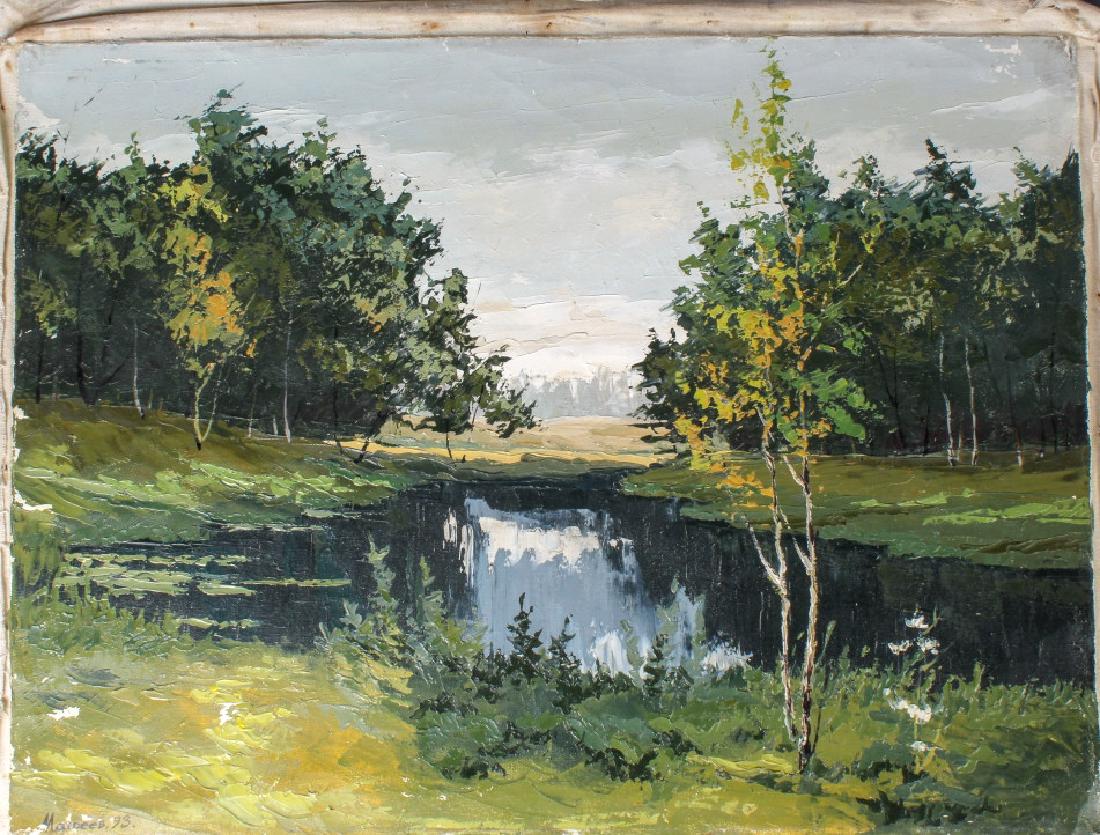 Matveev Russian Original Oil Painting BASS MUSEUM (1 of 7)