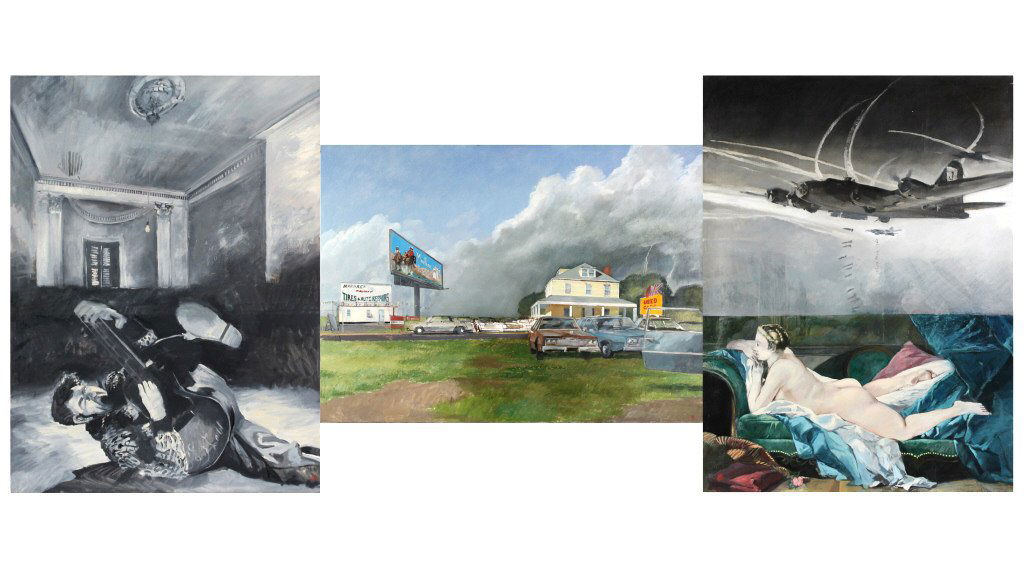 Adam Cvijanovic Quadriptych Painting BASS MUSEUM (1 of 14)