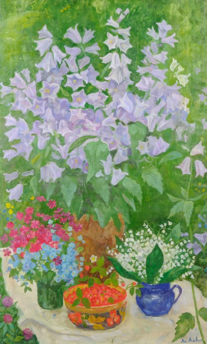 A.N. Levin Forest Flowers Oil Painting BASS MUSEUM (1 of 10)