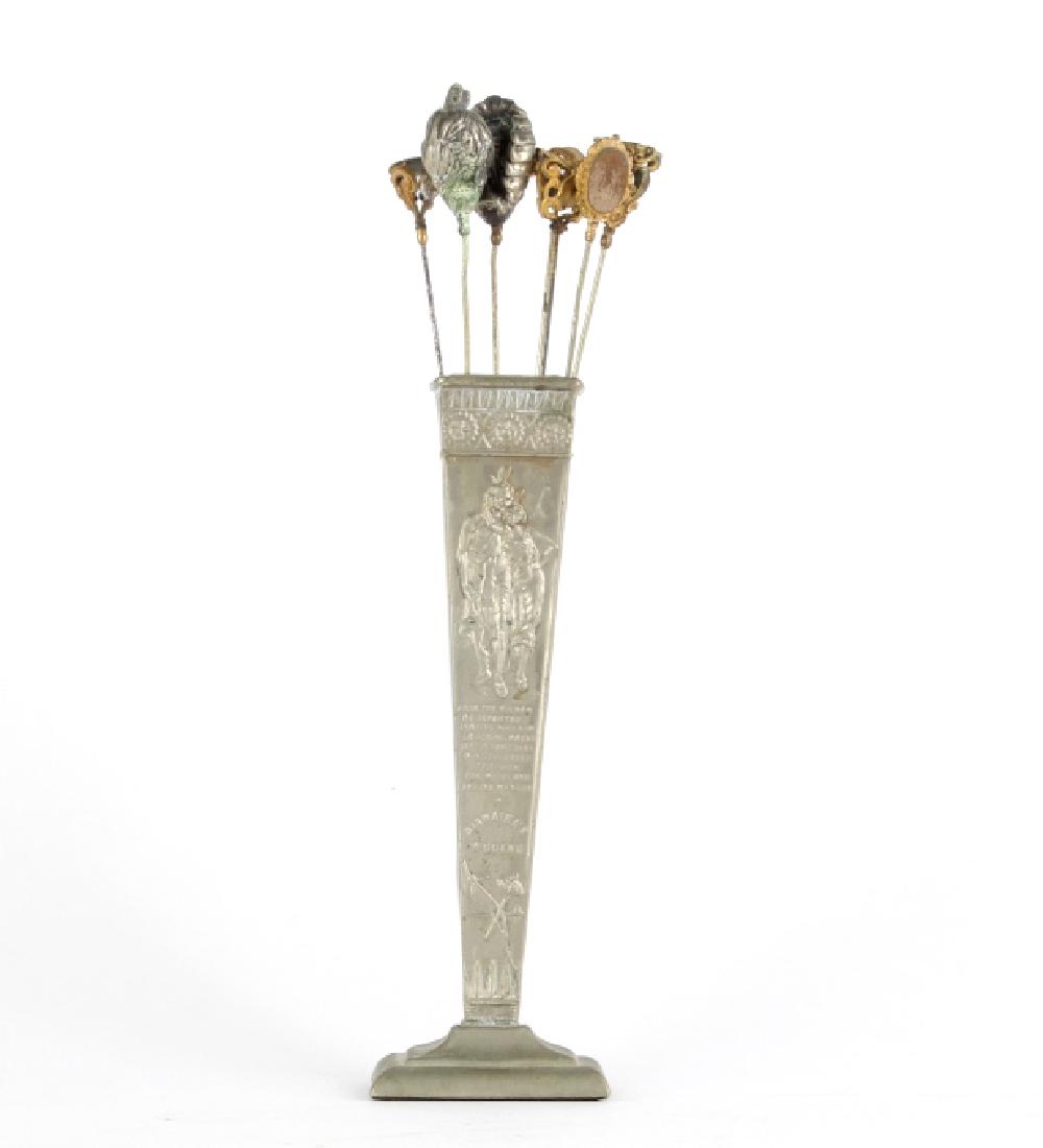 Hiawatha's Wooing Hat Pin Holder & Indian Pins (1 of 8)
