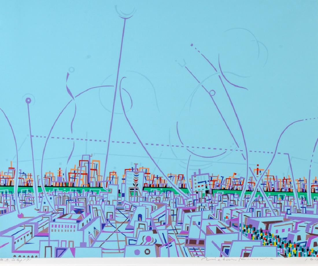 Risaburo Kimura City 171 A/P Serigraph BASS MUSEUM (1 of 5)