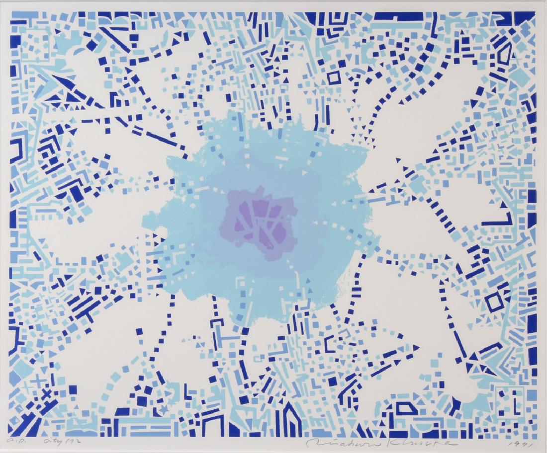 Risaburo Kimura City 172 A/P Serigraph BASS MUSEUM (1 of 6)