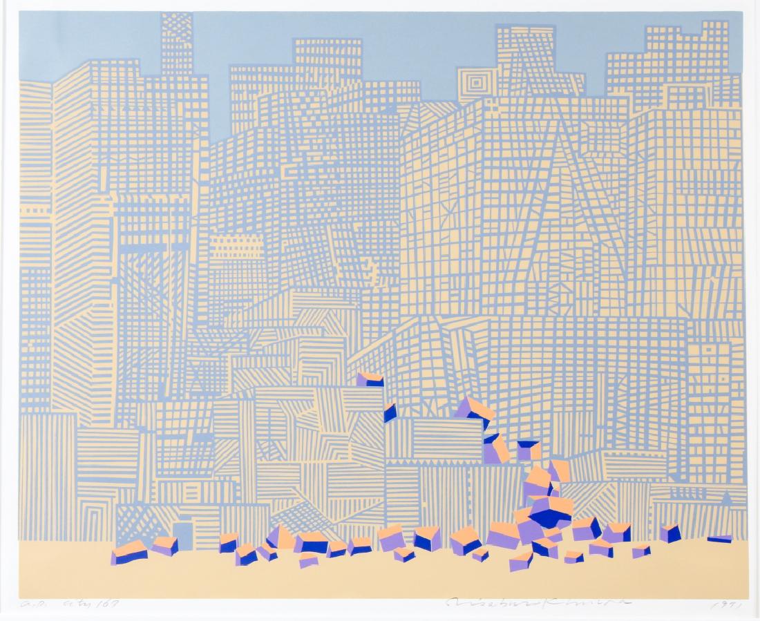 Risaburo Kimura City 167 A/P Serigraph BASS MUSEUM (1 of 5)