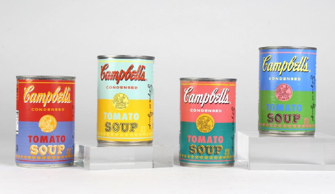 4 x ANDY WARHOL Pop Art LIMITED Campbells Soup Can (1 of 7)