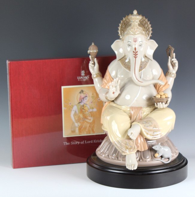 Llladro Lord Ganesha Porcelain Figure #1878 (1 of 9)