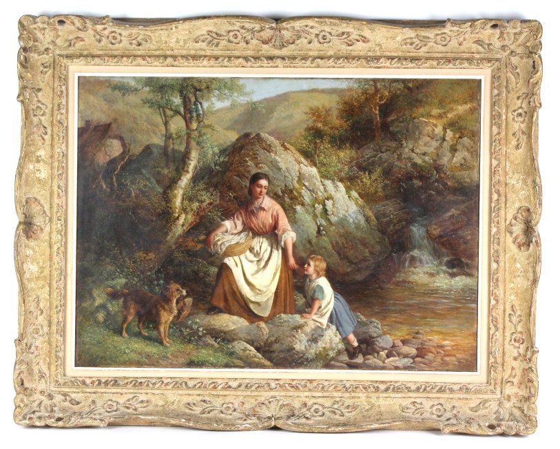 Antique Edward Holmes UK 19th Century Oil Painting (1 of 6)