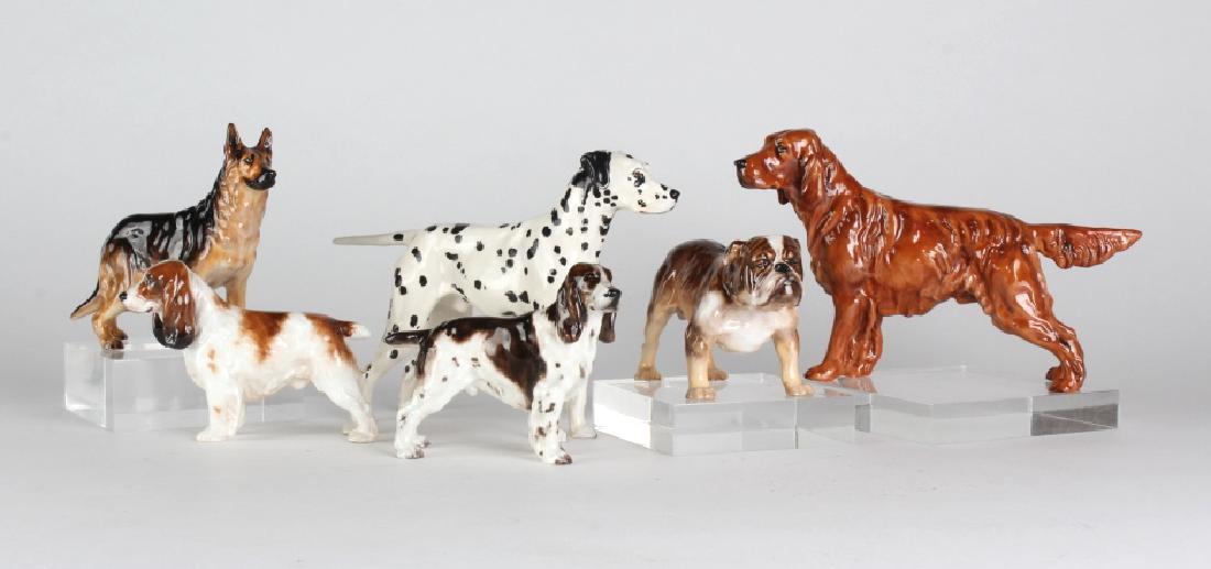 Lot of 6 Royal Doulton Porcelain Dogs Figurines (1 of 8)