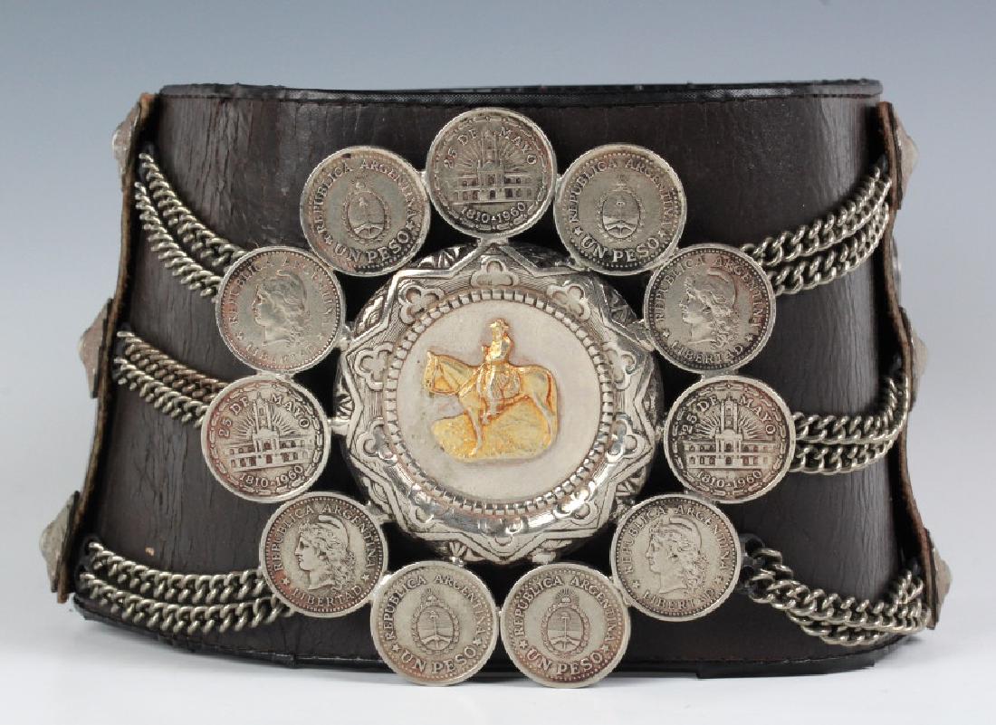 Vintage South American Gaucho 41" Coin Money Belt (1 of 8)