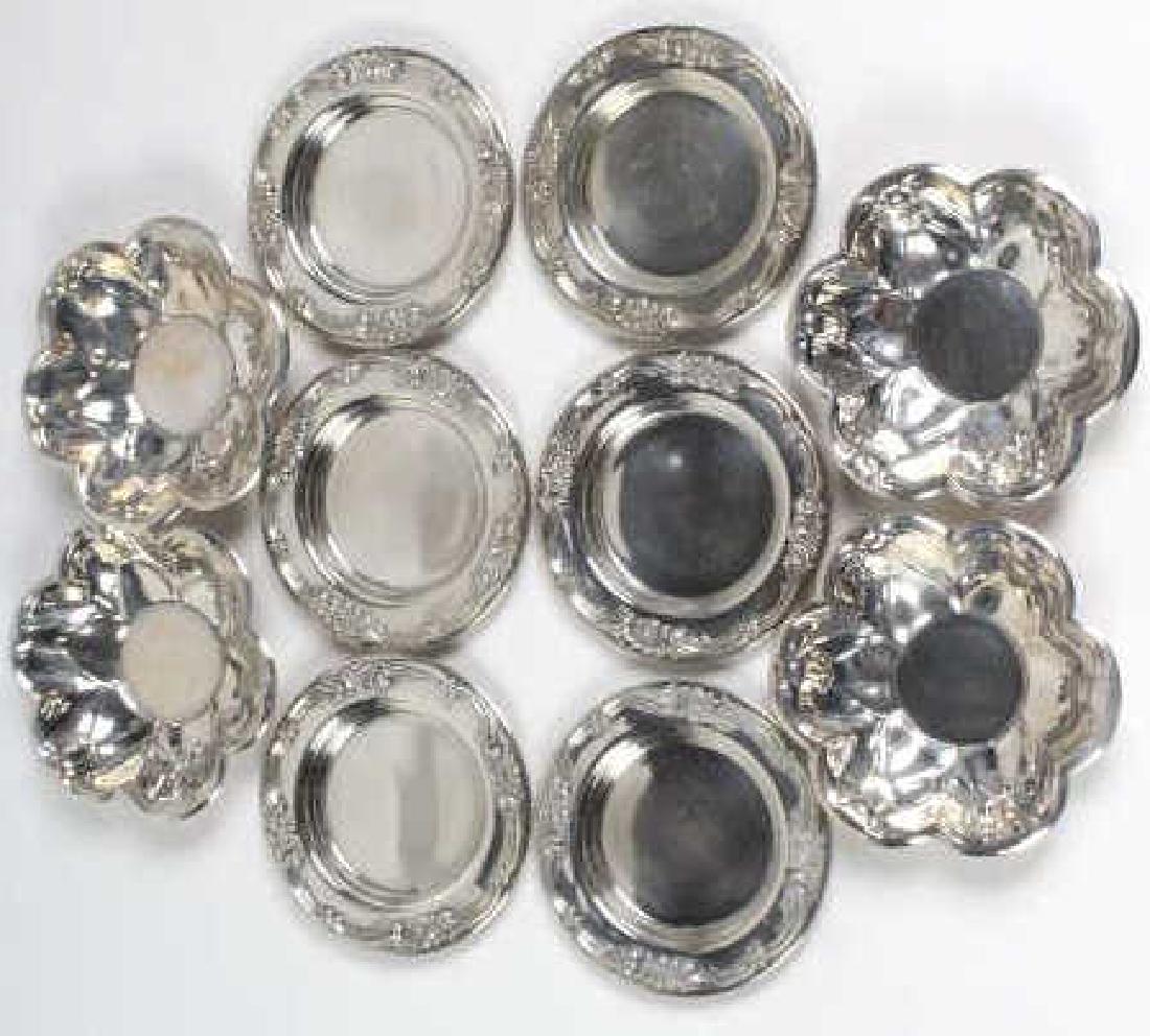 2 Elegant Set of Sterling Silver Butter Pat Dishes (1 of 6)