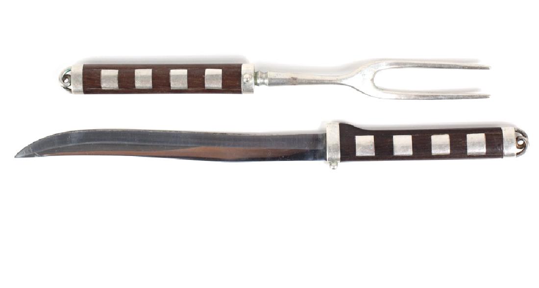 William Spratling Sterling Silver Mod. Carving Set (1 of 6)