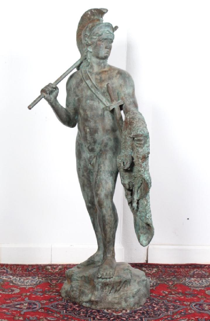 52" Grand Tour Style Roman Soldier Bronze Statue (1 of 10)