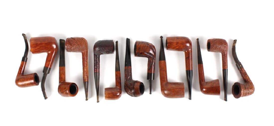 Estate Lot of 13 English Briar Wood Smoking Pipes (1 of 6)