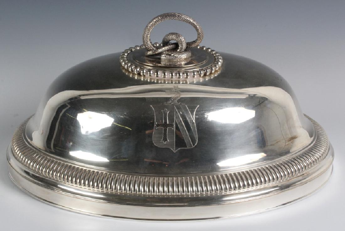 Paul Storr Silver Snake Handle Butlers Dome Cover (1 of 6)