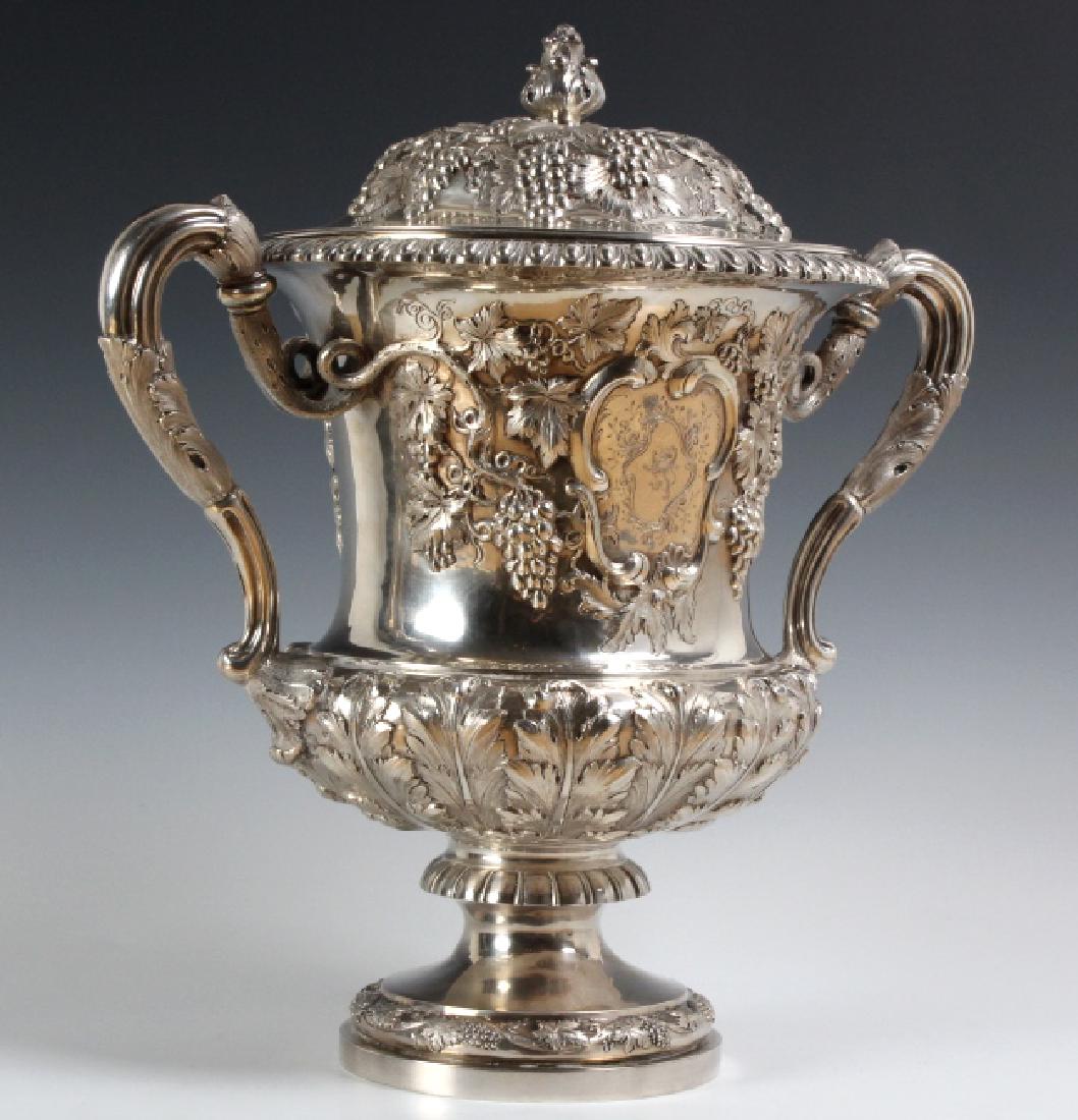 Antique Scottish Sterling Silver Trophy Vase 2770g (1 of 9)