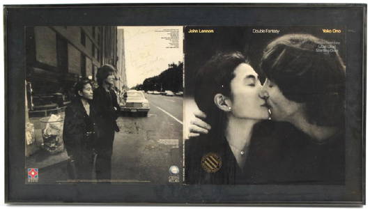 Signed John Lennon Yoko Double Fantasy Promo L/P