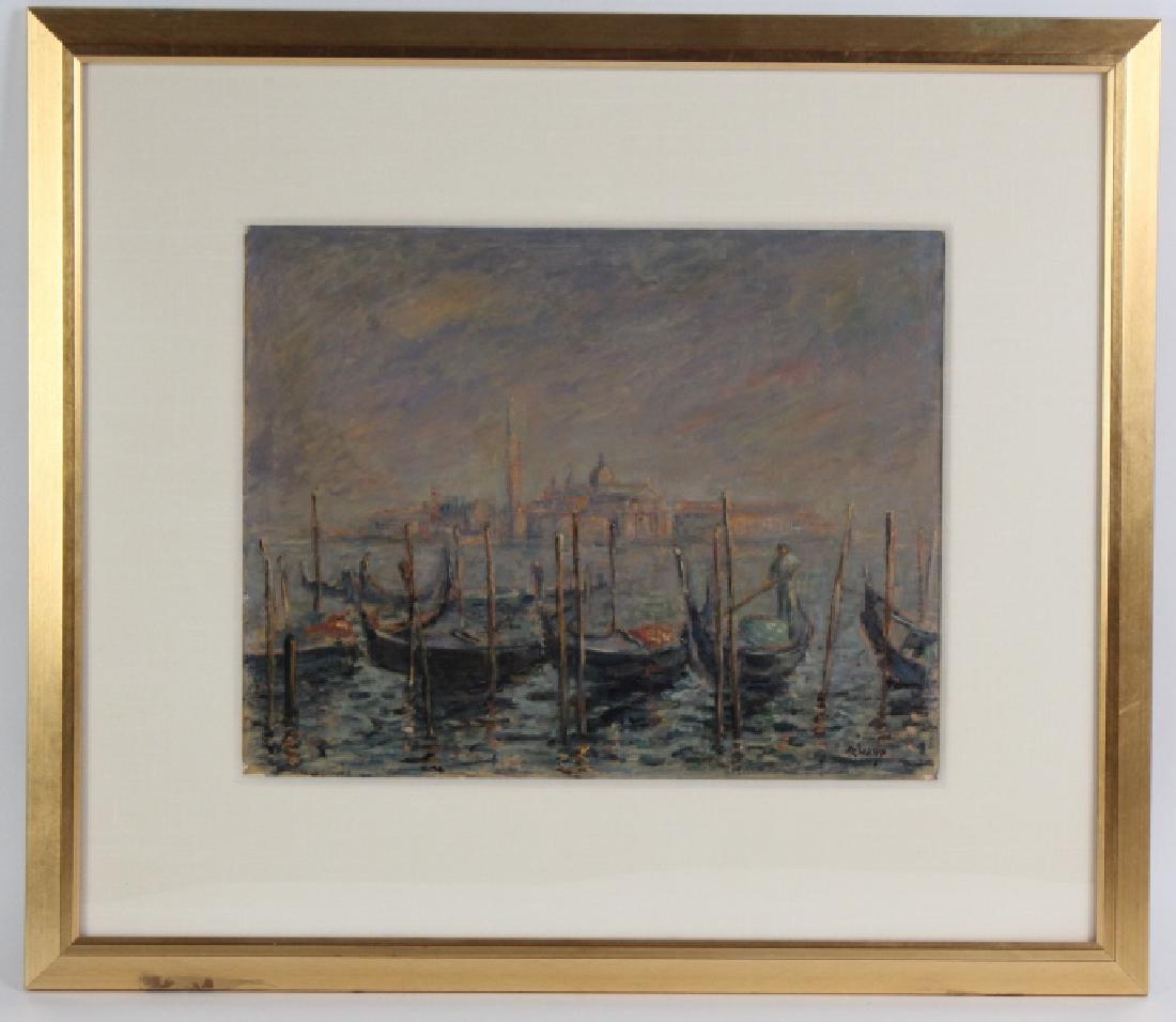 Signed Armand M. Venice Italy Canvas Oil Painting (1 of 7)