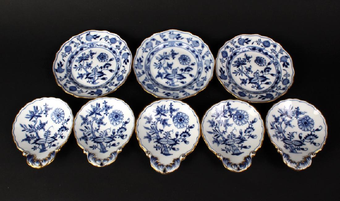 LOT 8 Meissen Blue Onion Porcelain Serving Dishes (1 of 9)