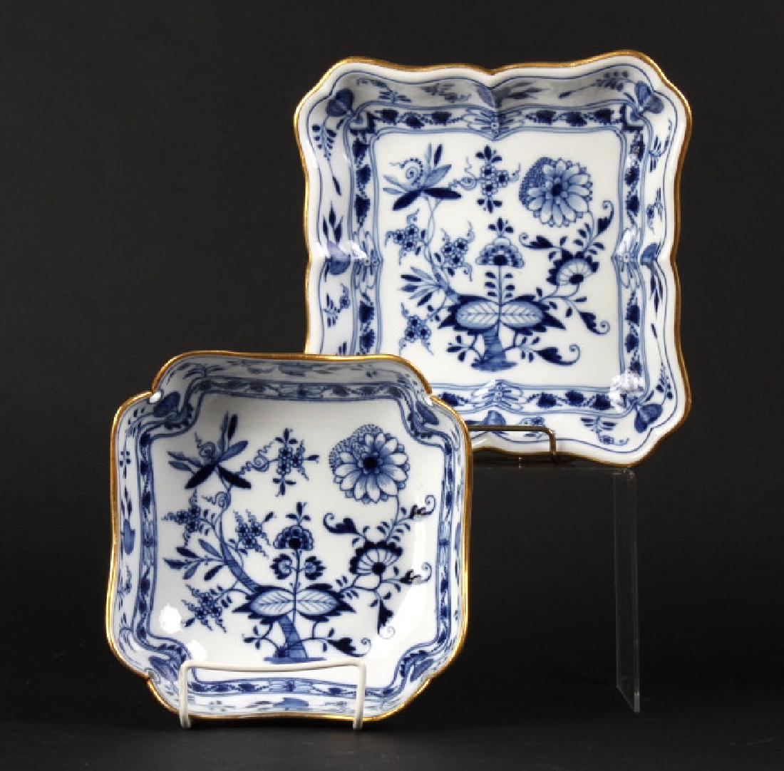 2 Meissen Blue Onion Square Porcelain Serving Dish (1 of 7)