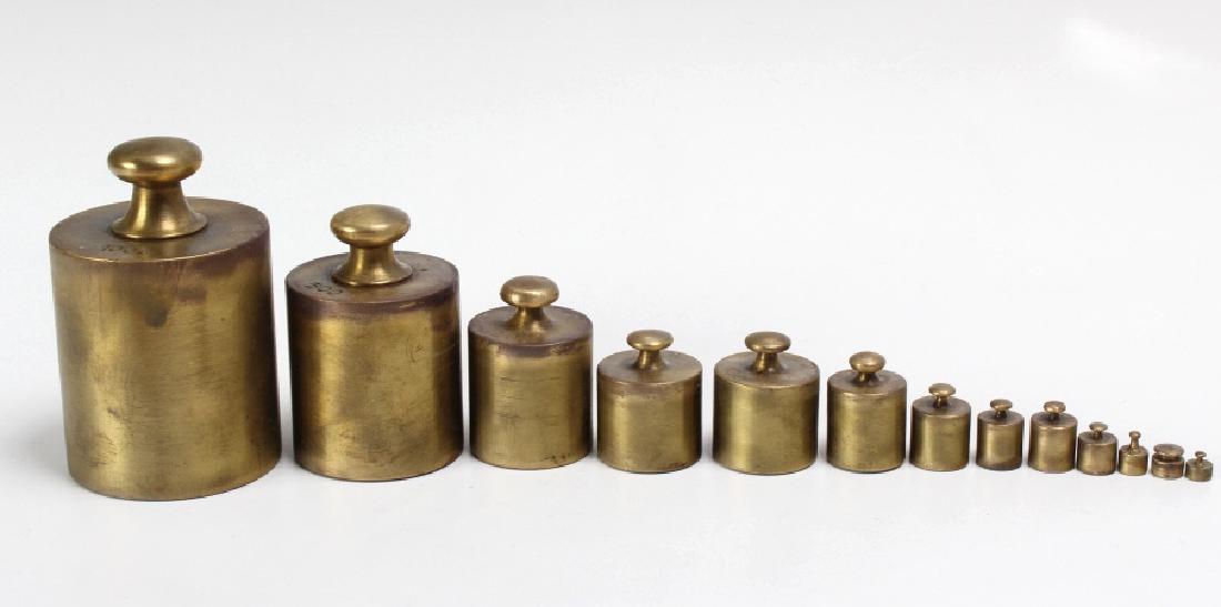 Stansi Products Set of Brass Balance Scale Weights (1 of 5)