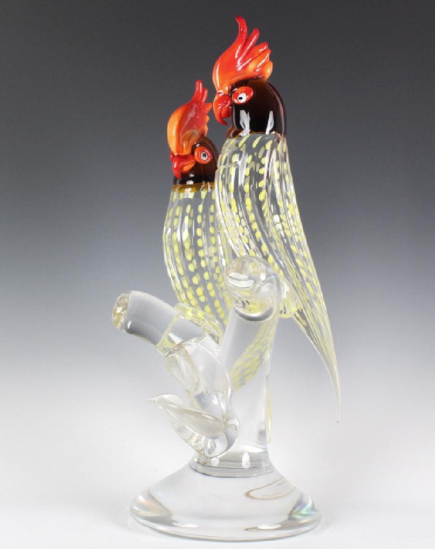 Murano Art Glass Bird Sculpture by Elio Raffaeli (1 of 9)