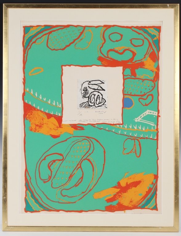 Pierre Alechinsky Signed Expressionist L/E Print (1 of 7)