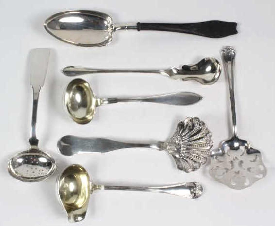 LOT 7 Coin & Sterling Silver Serving Ladle Spoon (1 of 4)
