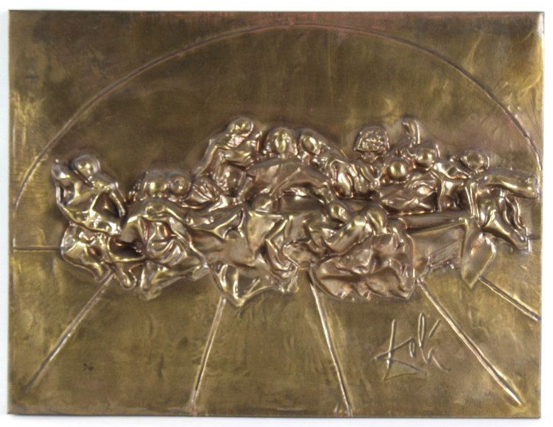 Salvador DALI Last Supper Bronze Relief Sculpture (1 of 7)