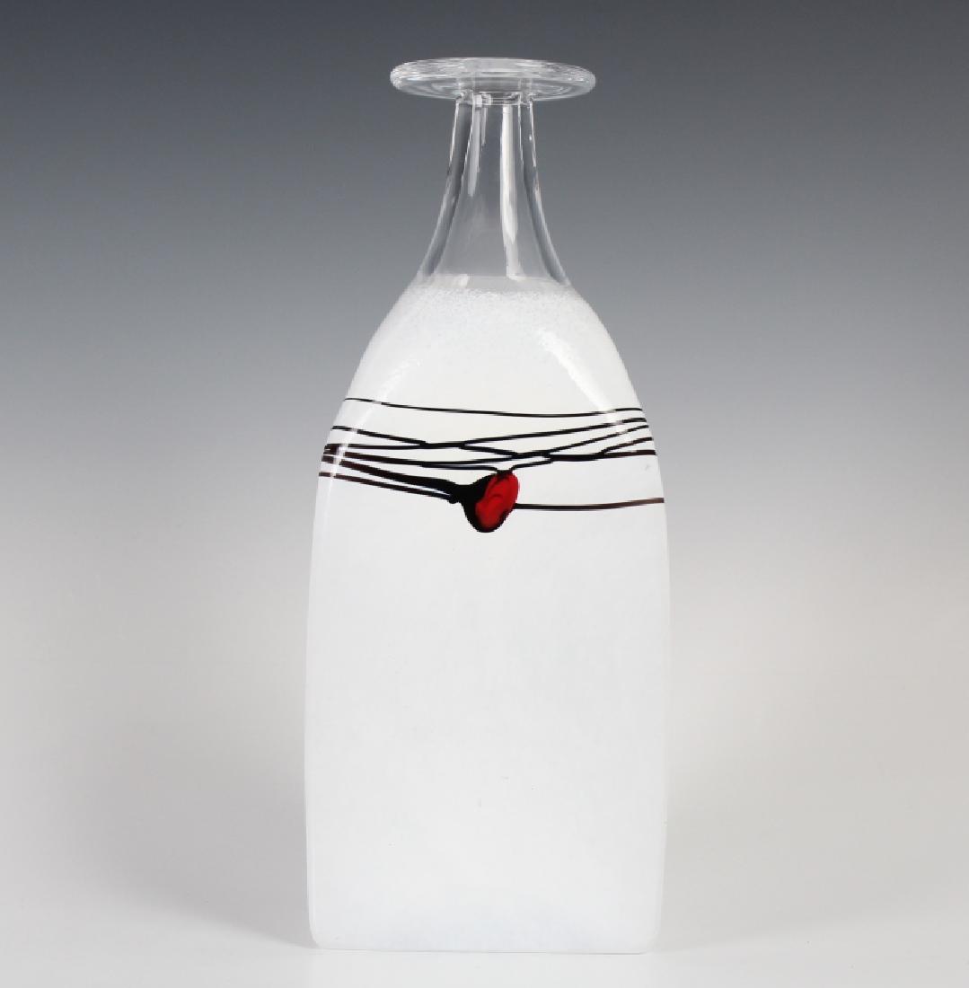 Kosta Boda Studio Art Glass Modernist Vase Bottle (1 of 6)