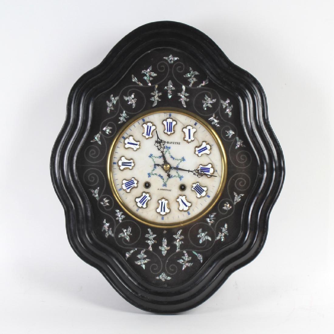 French Antique Besson Raveyre Craponne Wall Clock (1 of 5)