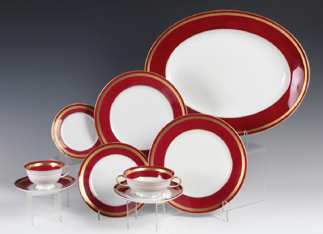 Rosenthal Continental Eminence Maroon Laurel Set (1 of 5)